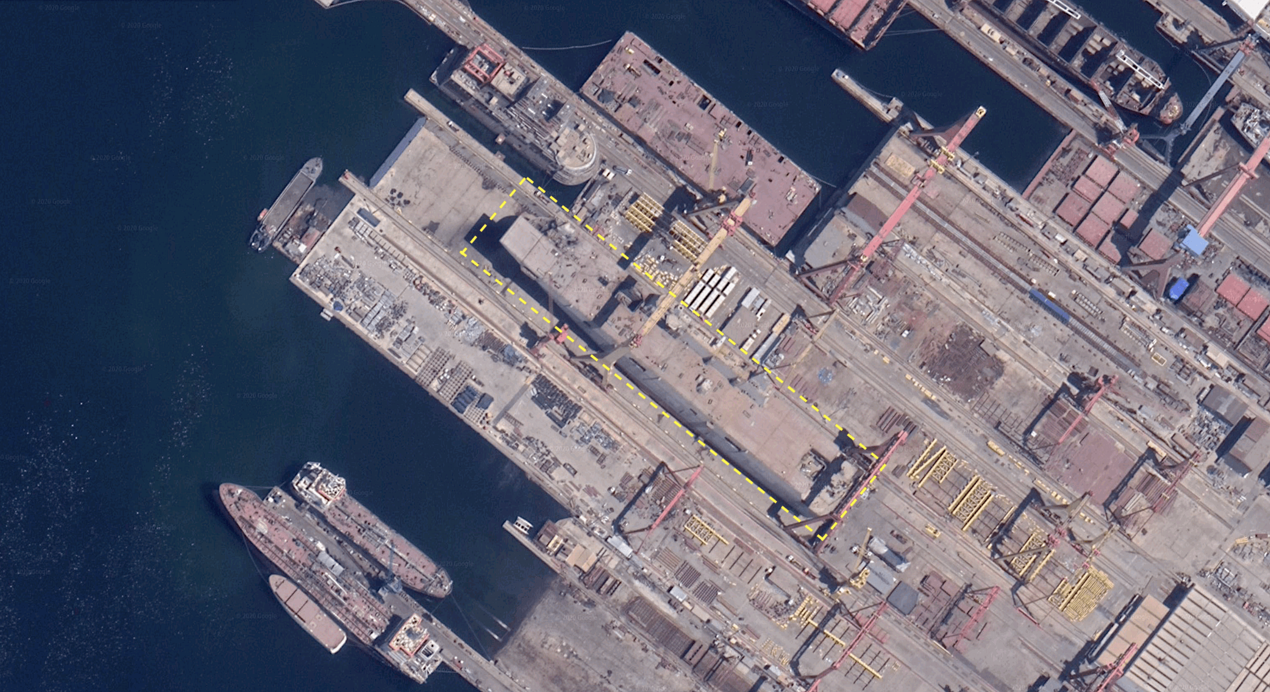 Turkey Builds its first Aircraft Carrier, GEOINT shows
