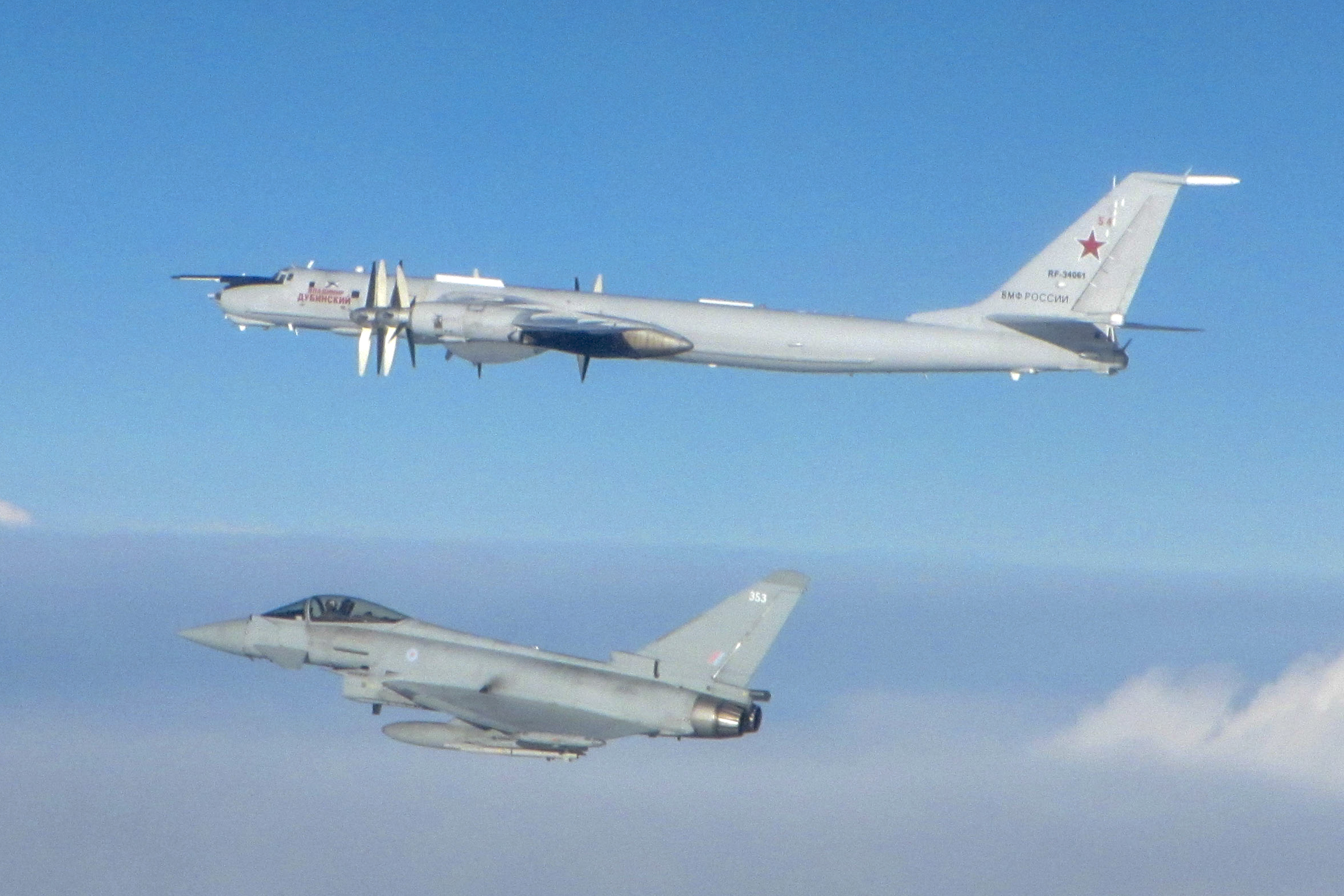 Royal Air Force Intercepts Russian Aircraft Three Times in Six Days