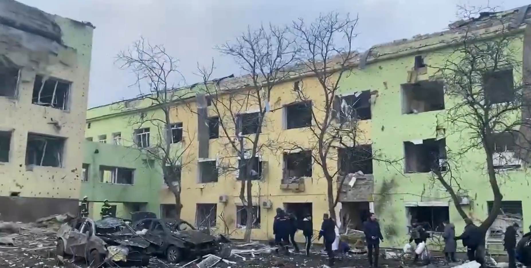 Russia Bombs Maternity Ward & Children’s Hospital in Mariupol As Part of Siege